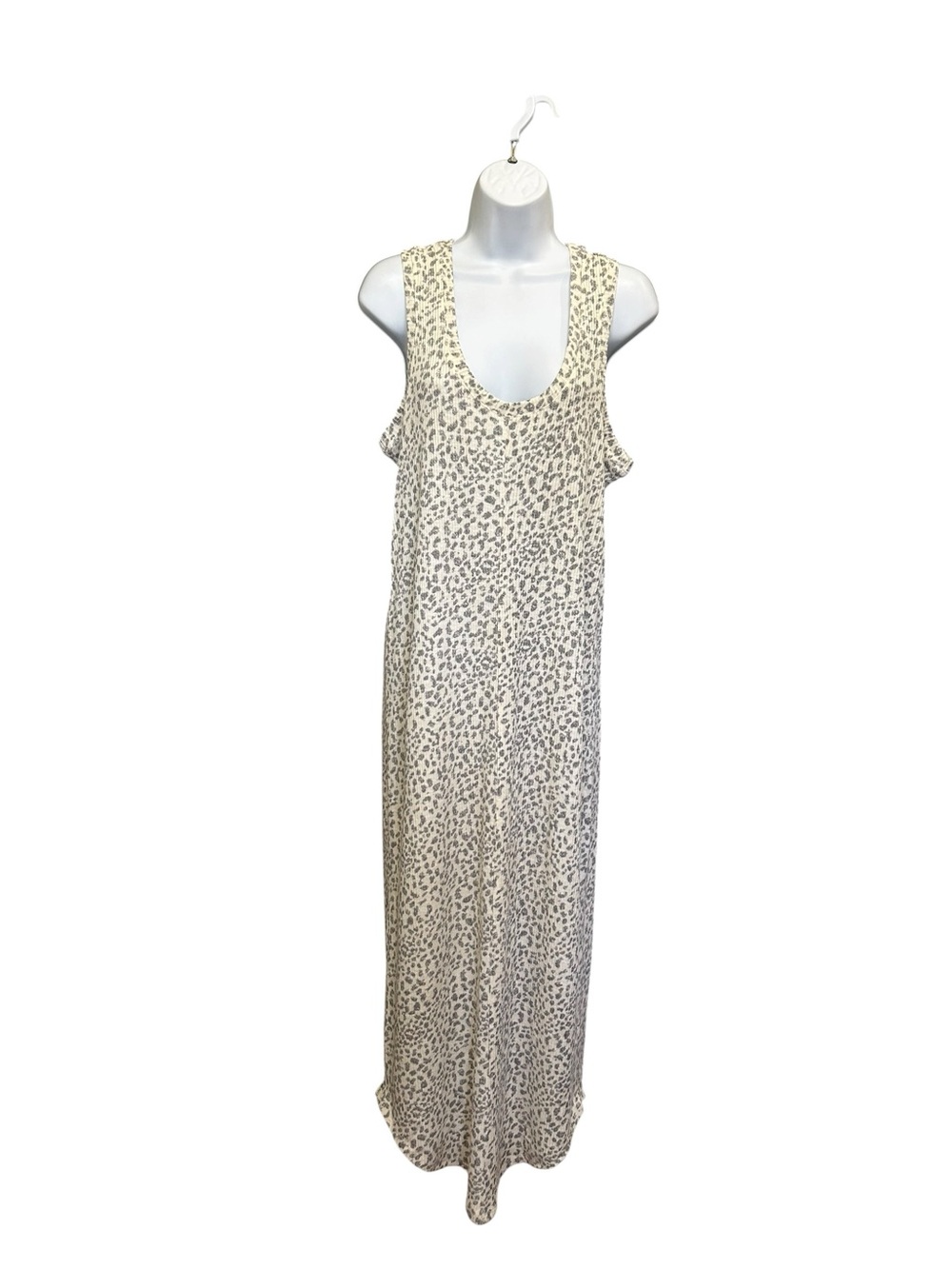 Kismet Sleeveless Maxi Dress Leopard Print Stretchy Size L